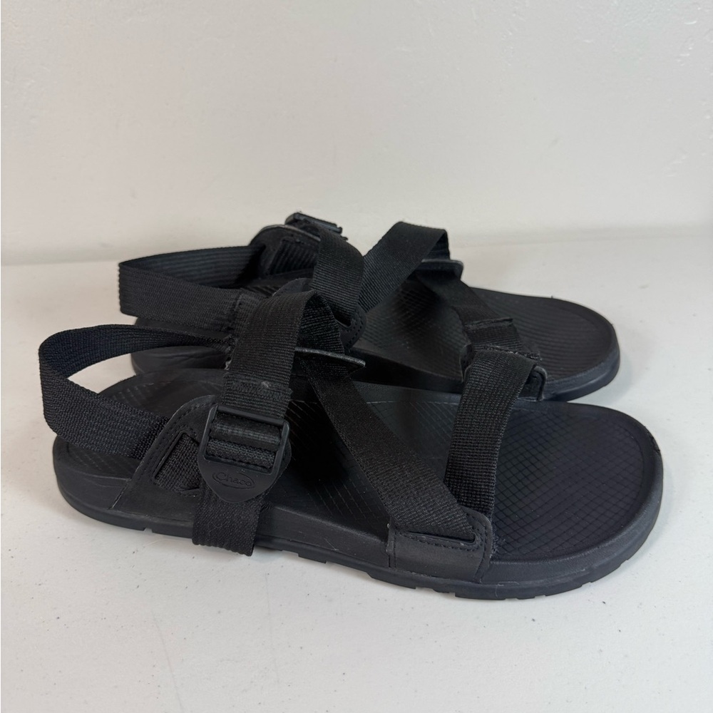 Chaco Black Adjustable Strap Kids Sandals